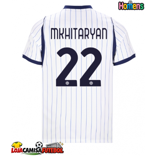 Camisa de Futebol Inter Milan Henrikh Mkhitaryan #22 Equipamento Secundário 2026-27 Manga Curta
